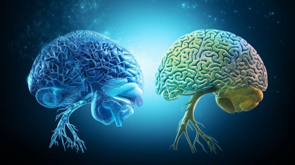Adult and Child Brain Comparison