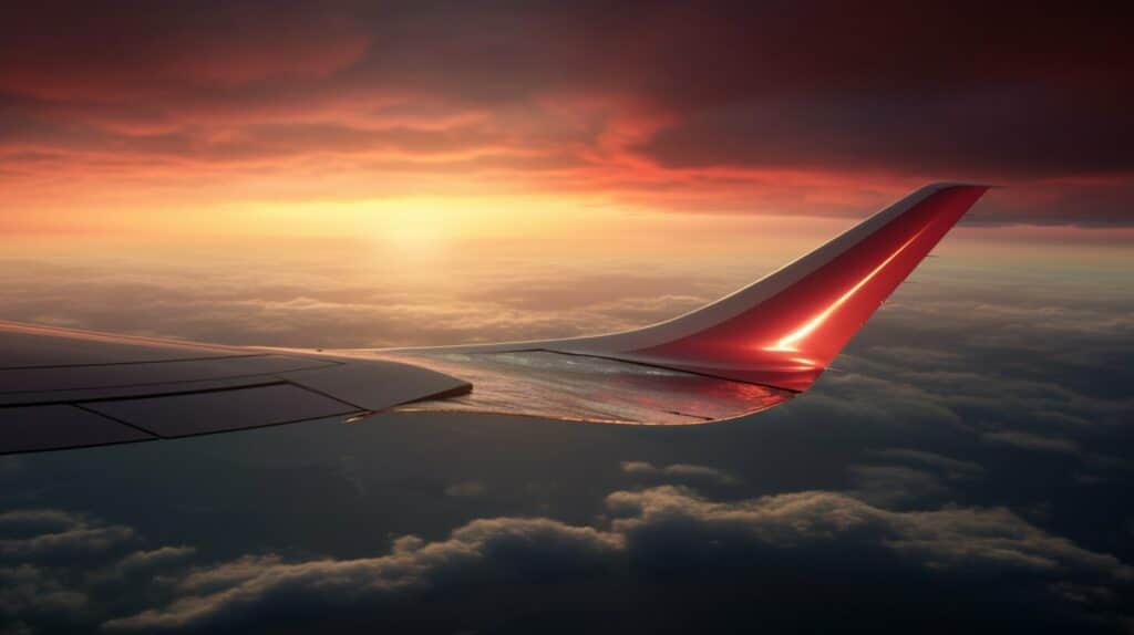 Airplane wing illustration