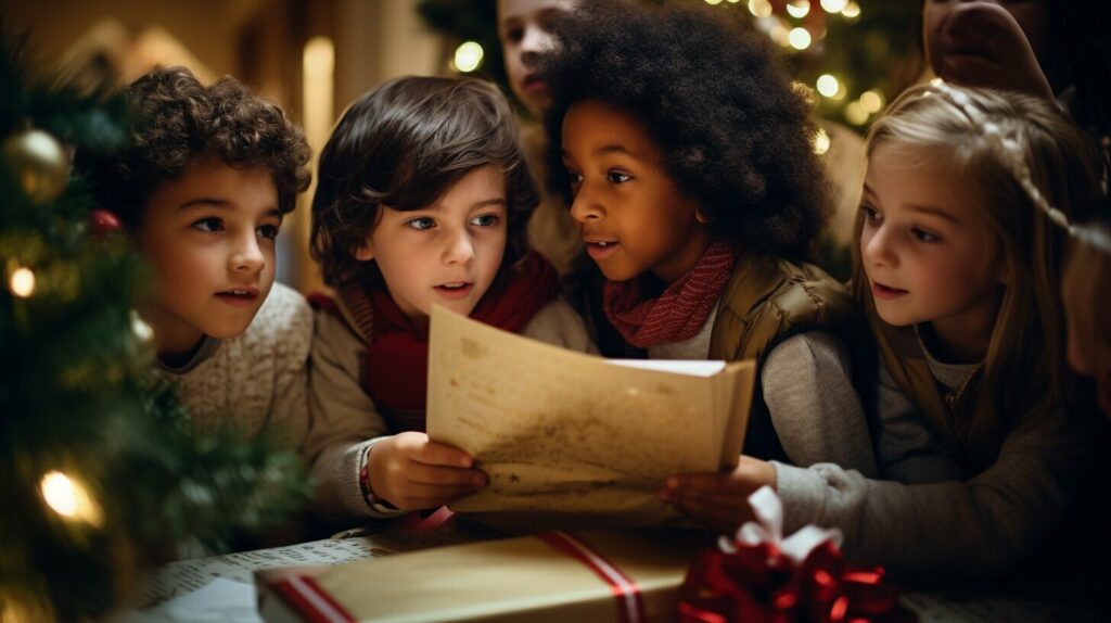 Children wondering why they didn't receive a gift from Santa