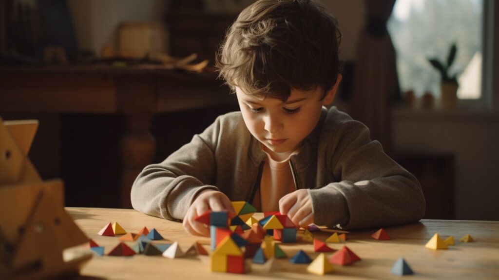 Visual math aids for children with autism