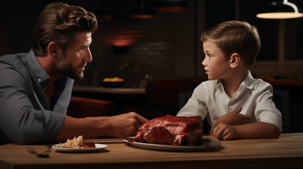 talking about meat consumption with young children
