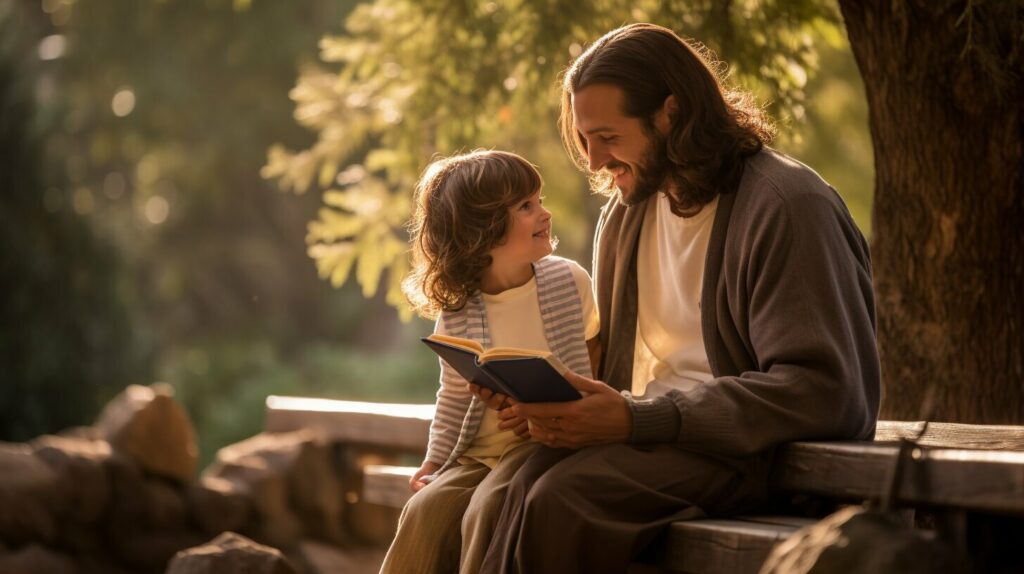 talking to child about Jesus
