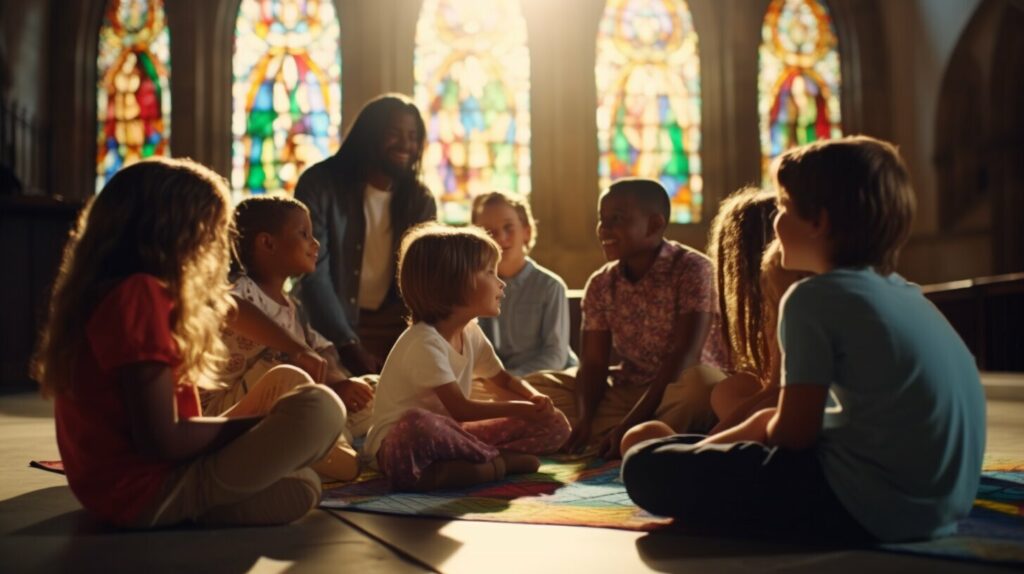 teaching children about community and fellowship at church
