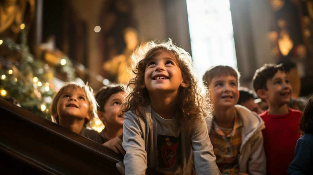 Engaging children in a church event
