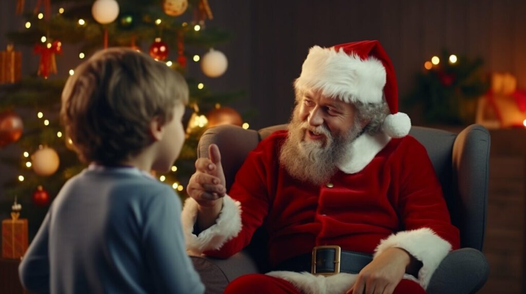 talking to children about Santa Claus